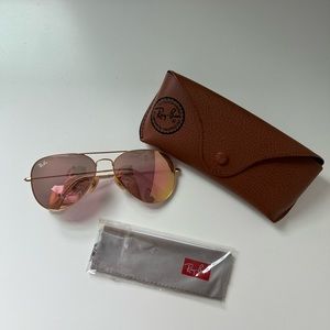 RAY BANS AVIATOR FLASH LENSES